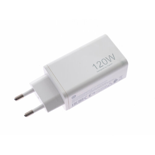 СЗУ USB 3.0A USB+Type-C порт XIAOMI Mi 12 AC GaN 120W кабель Type-C белый