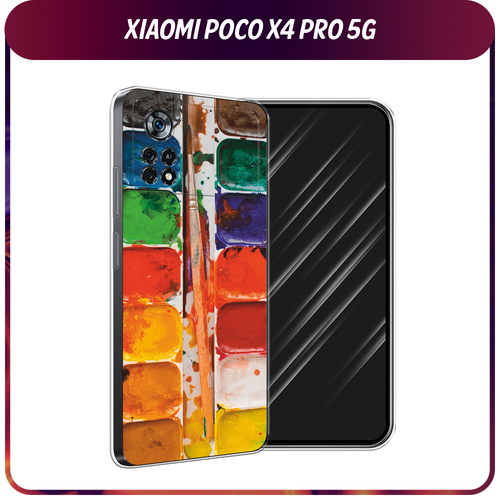Силиконовый чехол на Xiaomi Poco X4 Pro 5G / Поко X4 Про 5G Акварель силиконовый чехол на xiaomi poco x4 pro 5g поко x4 про 5g мона лиза