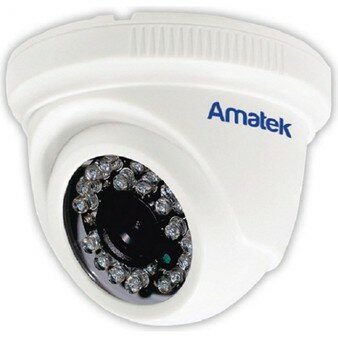 AC-HD202S (2.8) Amatek Купольная внутренняя MHD (AHD/CVI/CVBS/TVI) видеокамера объектив (2.8мм) Ик 2Mp