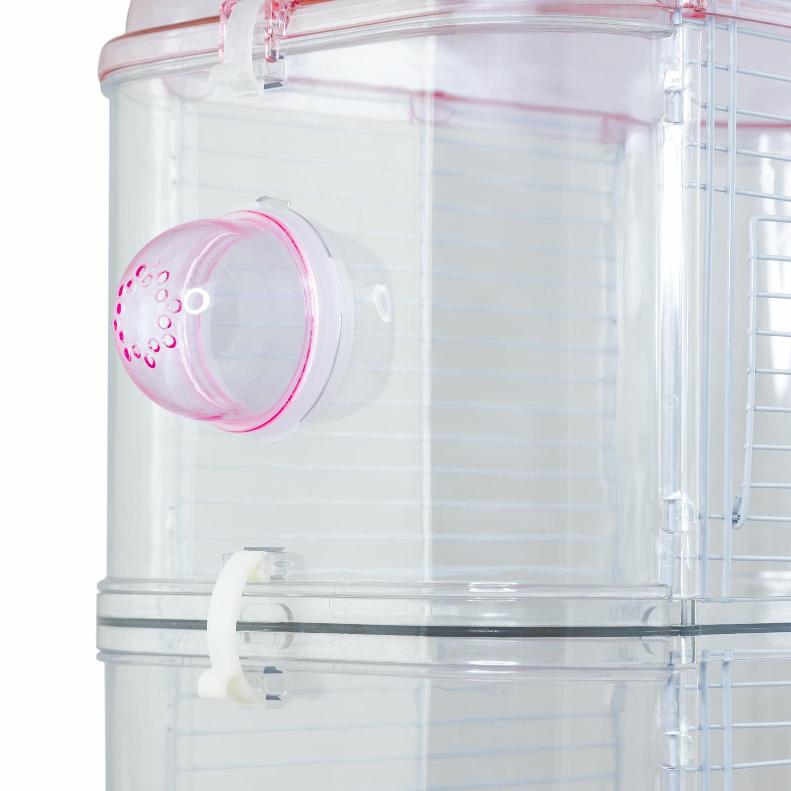 Клетка для грызунов, "Не Один Дома" Hamster, розовый, 32х21х41 см - фотография № 7