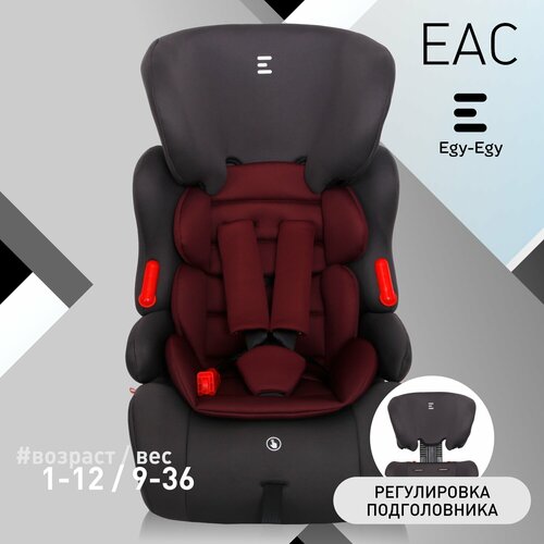 Автокресло детское Еду-Еду KS 516 Lux гр. I/II/III, от 9 до 36кг, цвет т. серый, т. красный автокресло детское еду еду ks 516 lux гр i ii iii от 9 до 36кг цвет т синий св бежевый