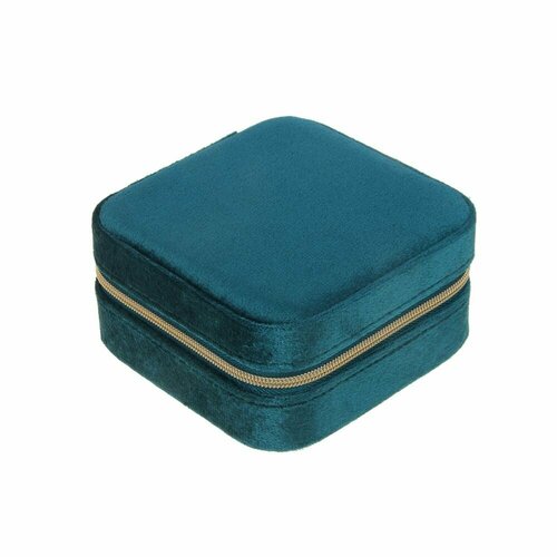 Шкатулка для украшений зеленого цвета 10х10х5 см 785₽