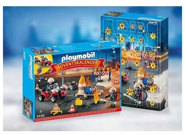 Адвент-календарь Playmobil Пожарно-спасательная операция на стройплощадке