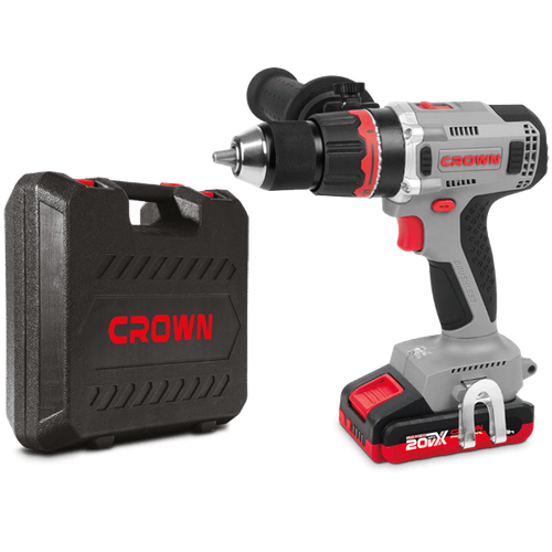 Аккумуляторная дрель-шуруповерт Crown CT21090HMX-2 BMC 2х20 Ач 18990₽