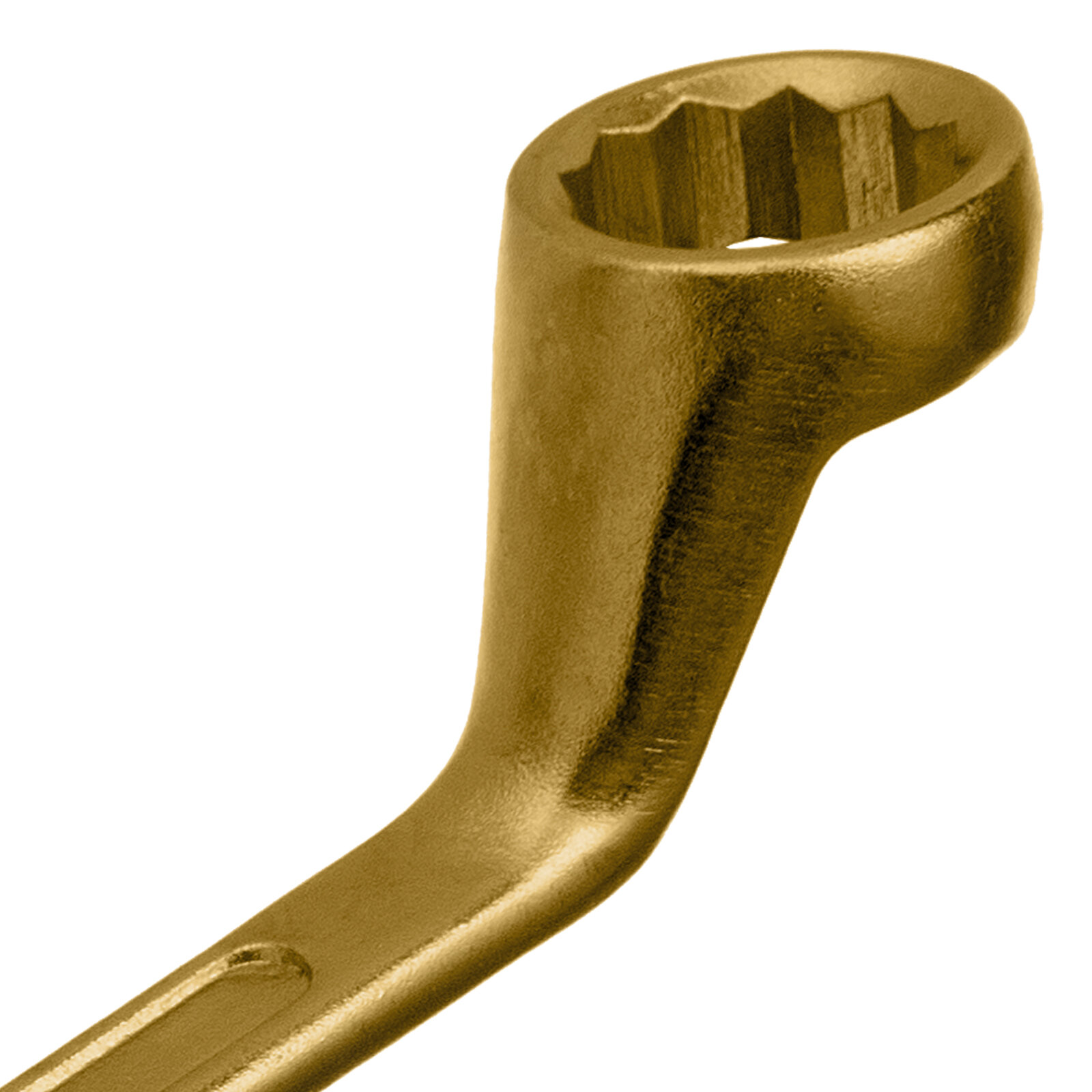 Ключ накидной Сибртех 22 х 24 мм, желтый цинк 14632