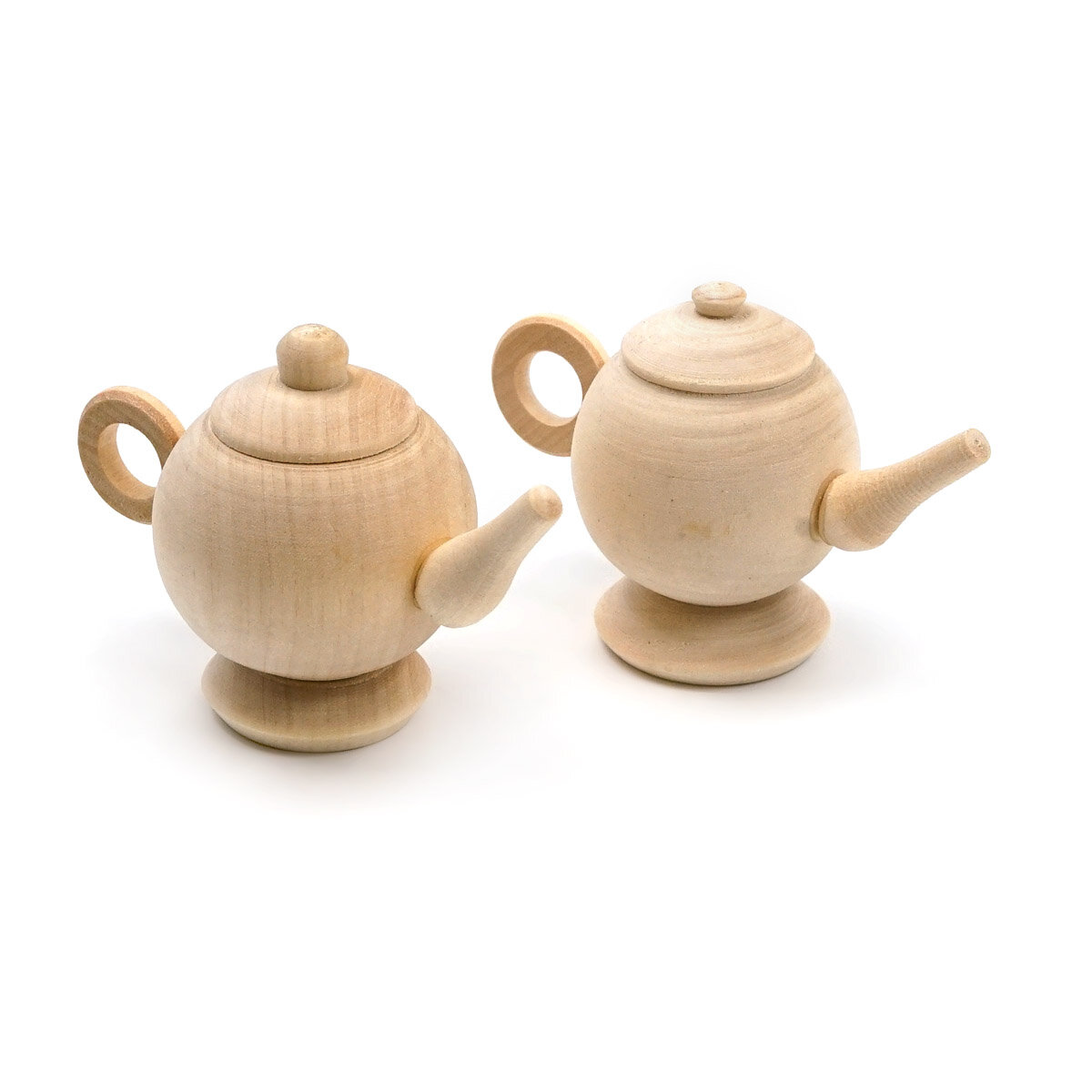 Заготовка деревянная для творчества 'Чайник круглый цельный', 5,2*6,7*3 см, Айрис