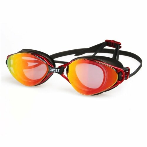 Очки для плавания в бассейне взрослые COPOZZ GOG-3550 Mirror Red
