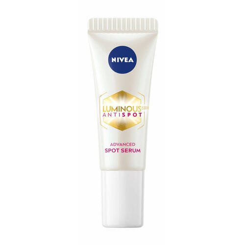 Сыворотка для лица против пигментации Nivea Luminous 630° Anti-Spot Advanced Spot Serum 10 мл . nivea face night cream luminous 630 anti dark spot 1 69 fl oz 50 ml