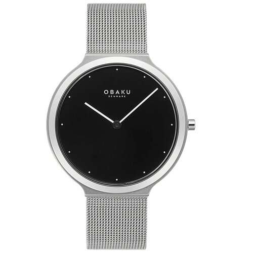 Наручные часы OBAKU, серебряный, черный