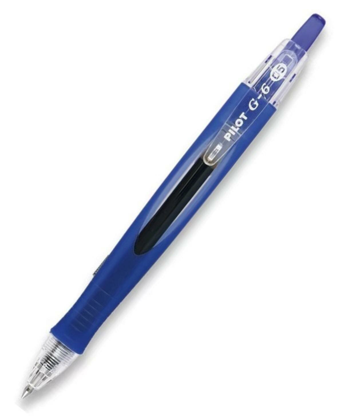 Ручка гелевая автомат. PILOT BL-G6-5 резин. манжет. син 0,3мм Япония