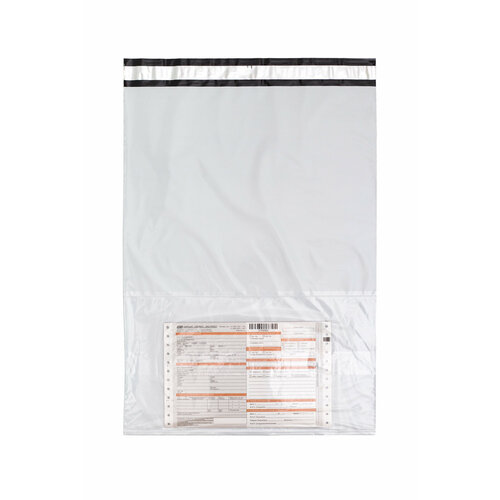 Курьерский пакет с карманом 430*500+40 мм / 500 штук / 60 мкм