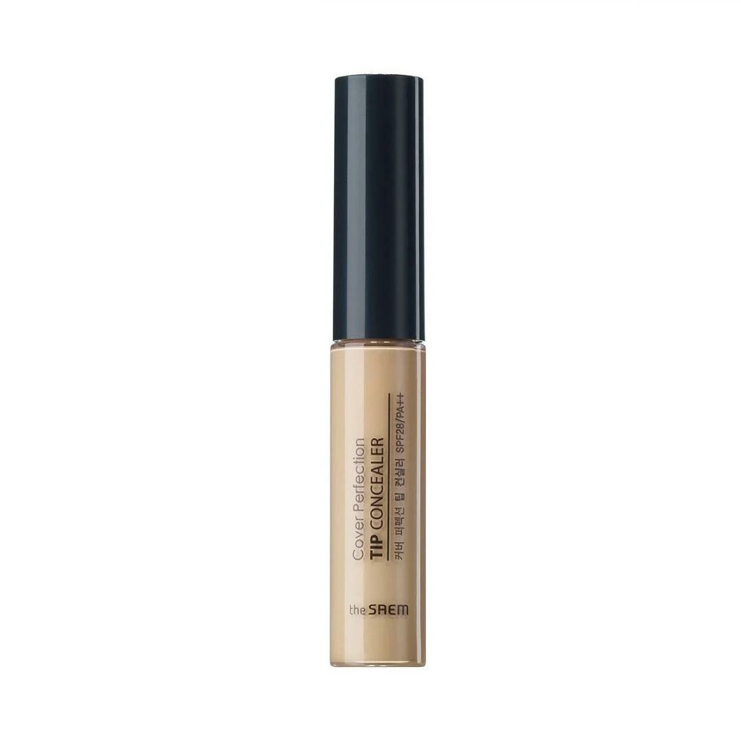 Точечный консилер для лица The Saem Cover Perfection Tip Concealer SPF28 РА++ Contour Beige 6,5g