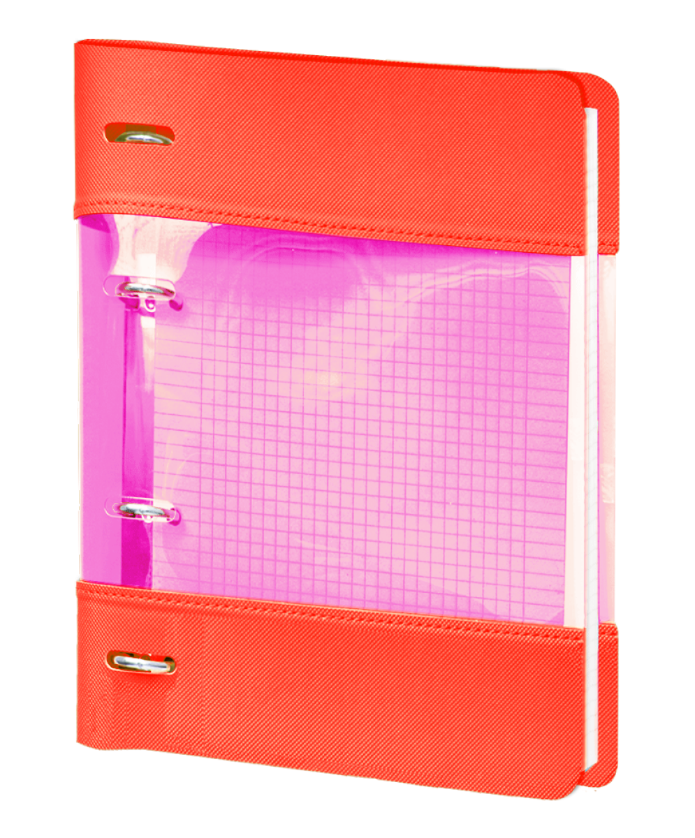 Тетрадь 120 листов, кольцевой механизм, Neon, оранжевый (N1273) - фото №5