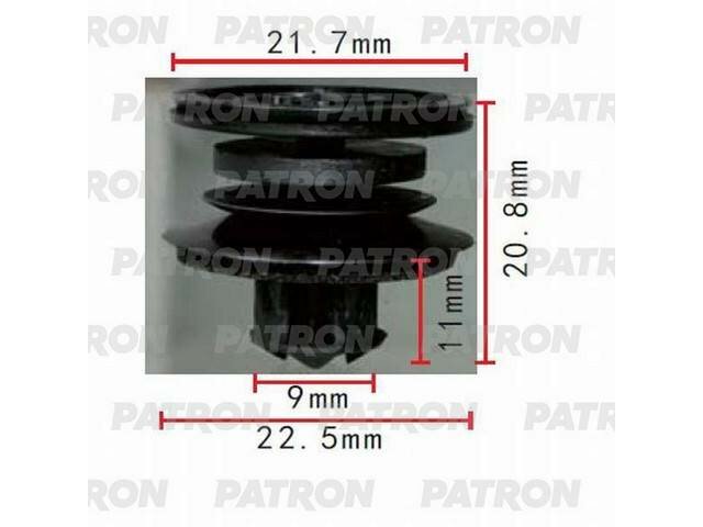 Клипса пластмассовая Audi, Seat, Skoda, Volkswagen применяемость: внутренняя отделка P37-0456