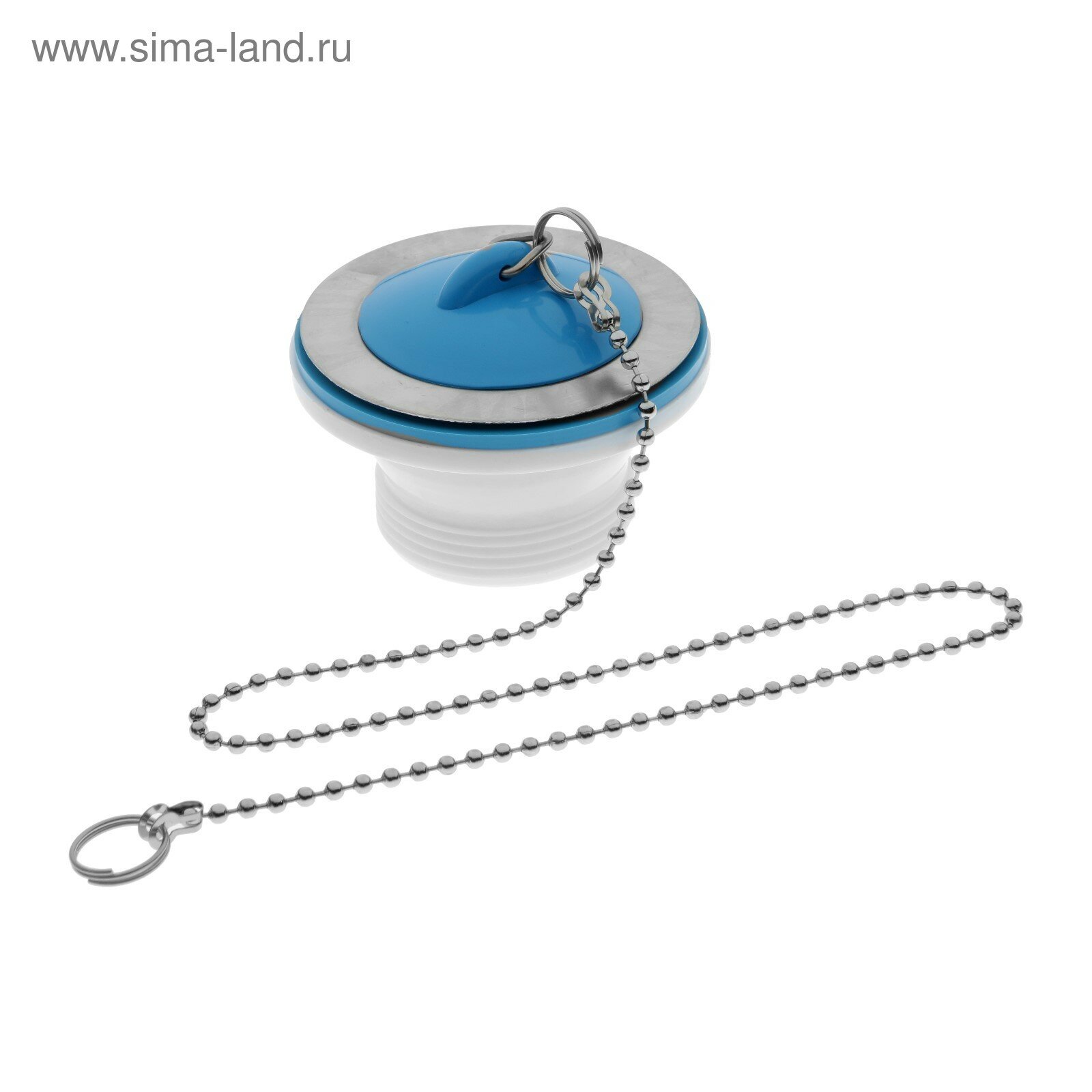 фото Выпуск "АНИ Пласт" M106, 1 1/2", с нержавеющей сеткой и пробкой с цепочкой