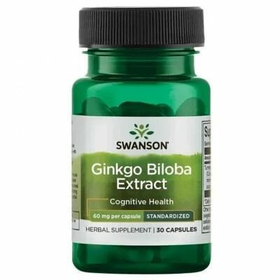 Swanson Ginko Biloba 60 мг 30 капсул