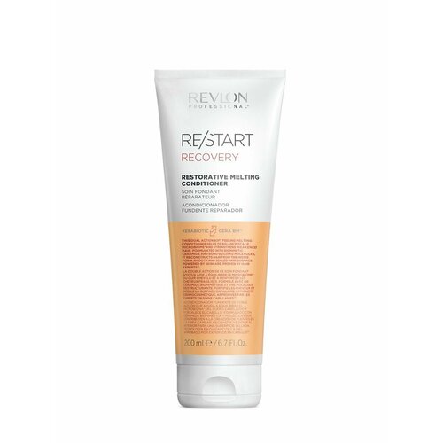 Revlon Professional ReStart Recovery Restorative Metling Conditioner, Восстанавливающий кондиционер, 200 мл кондиционер защищающий цвет волос revlon professional re start color protective conditioner 200 мл