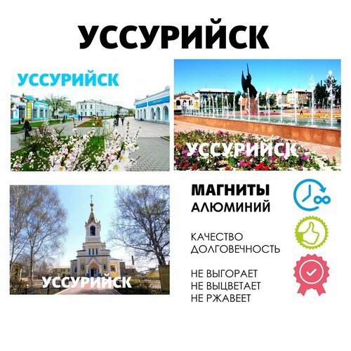 Набор магнитов город России Уссурийск