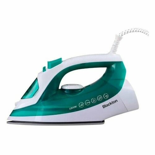 Утюг Blackton Bt SI1113 2200 Вт керамическая подошва 20 гмин 280 мл бело-зелёный 262000₽
