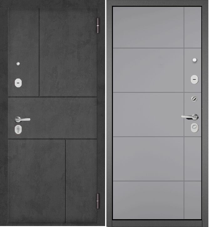 фото Мастино TRUST ECO 182/193 Черный матовый/Графит букле-Гриджио 960 левая