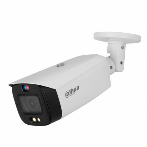 DAHUA Видеонаблюдение DAHUA DH-IPC-HFW3849T1P-ZAS-PV Уличная цилиндрическая IP-видеокамера TiOC с ИИ и активным сдерживанием 8Мп, 1/2.8” CMOS, моторизованный объектив 2.7~13,5мм (5x), видеоаналитика, ИК 50м, LED 40м ip камера dahua уличная купольная ip видеокамера с ик подсветкой 1 2 7 8мп cmos объектив 2 8мм