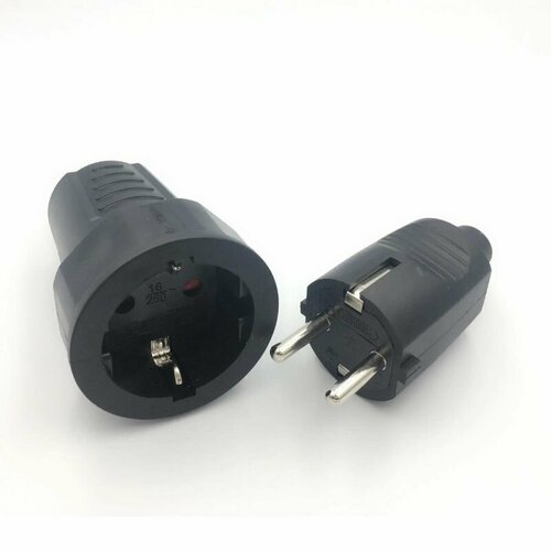 Вилка + Розетка с заземлением