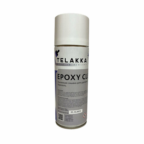 Смывка для эпоксидной затирки с плитки, из швов усиленная TELAKKA EPOXY CLEANER 400мл профессиональная смывка эпоксидов telakka epoxy cleaner 5кг