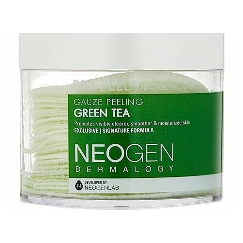Диски для лица Neogen BIO-PEEL+ GAUZE PEELING GREEN TEA