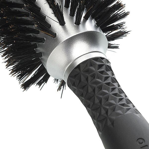 Брашинг Olivia Garden Essential Blowout Soft Boar Bristles Silver (33 мм) — фото 1