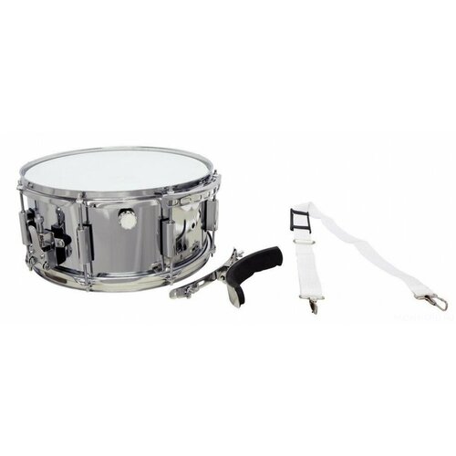 Basix Marching Snare Drum 14x6.5 барабан малый маршевый с ремнем и наколенным упором basix surdo 16х16 барабан маршевый сурдо с ремнем белый