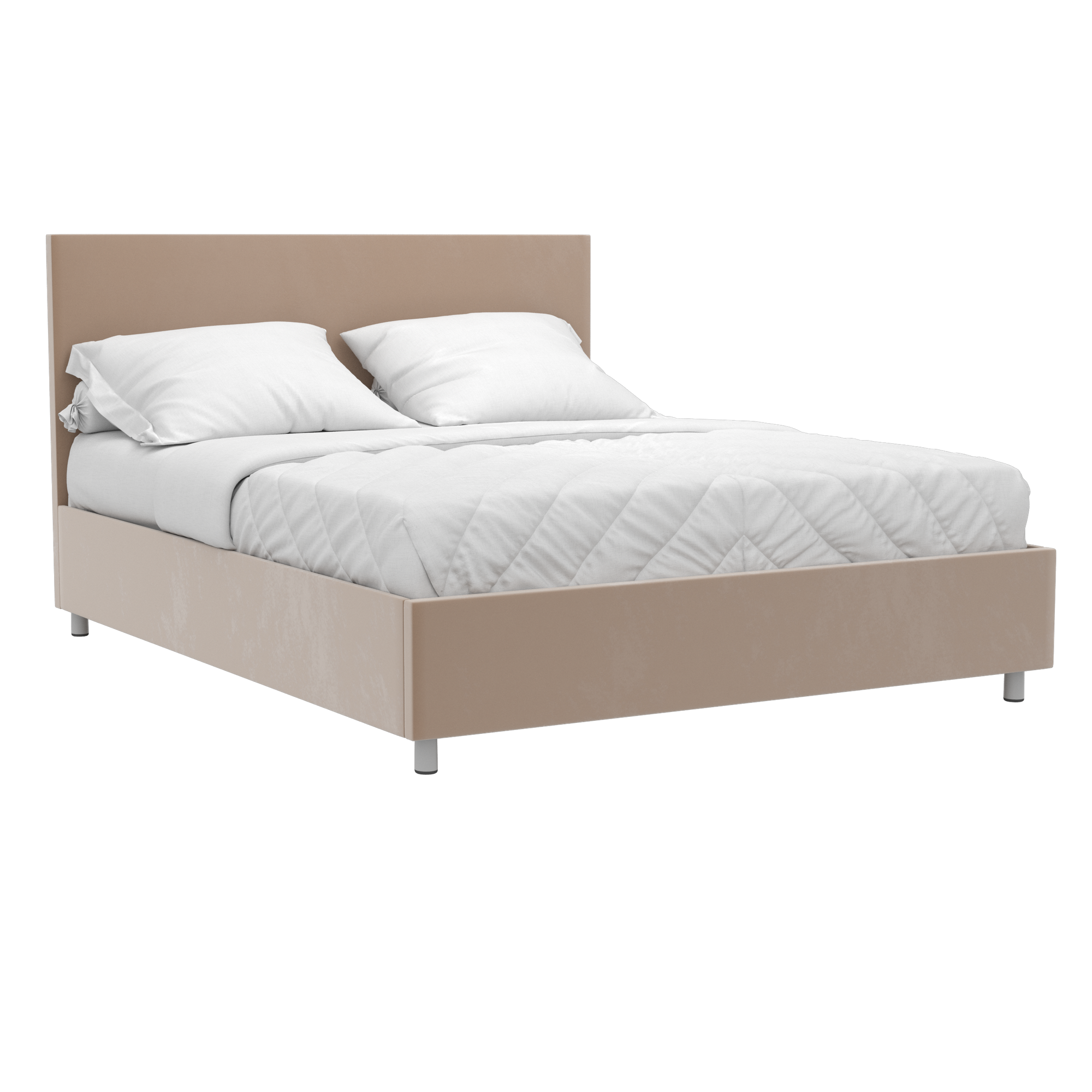 Кровать с ПМ 200*140 Бэлла ткань Casanova Beige + матрас Terapia New Cardio 200*140