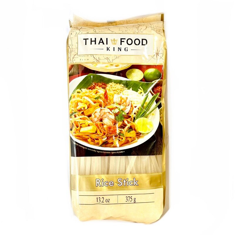 RICE STICK, Thai Food King (Лапша рисовая, толщина 5 мм, Тай Фуд Кинг), 375 г.