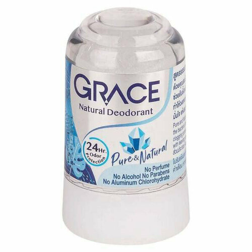 PURE & NATURAL Crystal Deodorant, Grace (чистый И натуральный кристальный алунитовый дезодорант, Грэйс), 70 г.