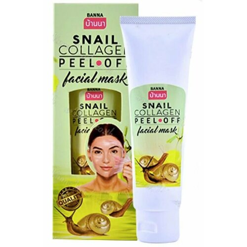 SNAIL COLLAGEN Peel-Of Facial Mask Banna Маска-плёнка для лица улитка И коллаген Банна 120 г 978₽