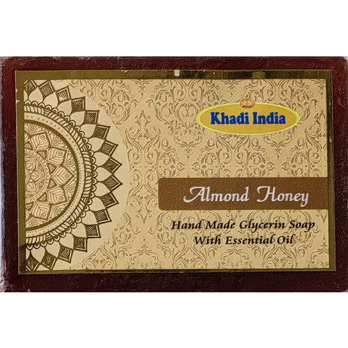 almond honey khadi india миндаль и мёд глицериновое мыло ручной работы кхади индия 100 г ALMOND HONEY, Khadi India (миндаль И МЁД глицериновое мыло ручной работы, Кхади Индия), 100 г.