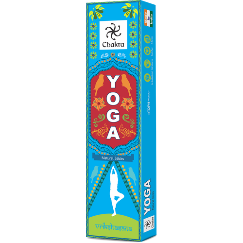 Chakra Yoga VRIKSHASANA Natural Sticks, Zed Black (Чакра Йога врикшасана натуральные благовония палочки, Зед Блэк), уп. 15 г.