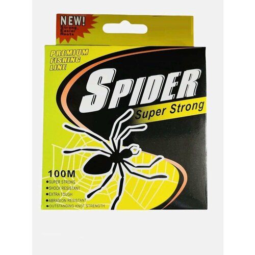 mormyshka volframovaya spider 1830 super banan d30 go Рыболовный шнур плетёный Spider Super Strong / 0.10 мм. / 100м.