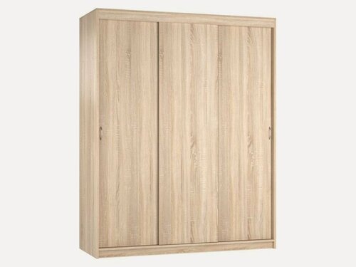Изображение товара Шкаф купе для одежды со штангой "Эко 3" 180х200х60 Дуб сонома
