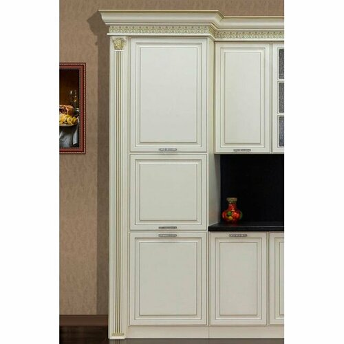 Кухонный пенал Заман Валенсия 75 см айвори