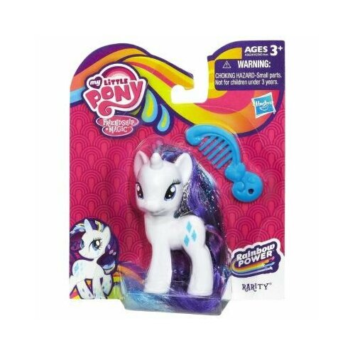 Пони Rarity со сверкающей гривой Сила Радуги Rainbow Power My Little Pony berrow g m my little pony rarity and the curious case