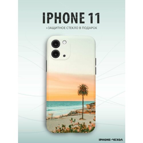 Чехол Iphone 11 пальмы океан