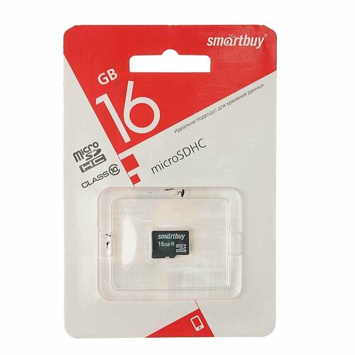 Карта памяти 16GB MicroSD class 10, SB16GBSDCL10-00LE, SMART BUY карта памяти perfeo microsd 16gb high capacity class 10