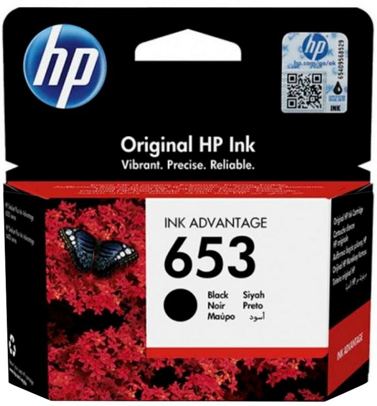 Картридж струйный HP 653 3YM75AE чер. для DeskJet Plus 6075/6475