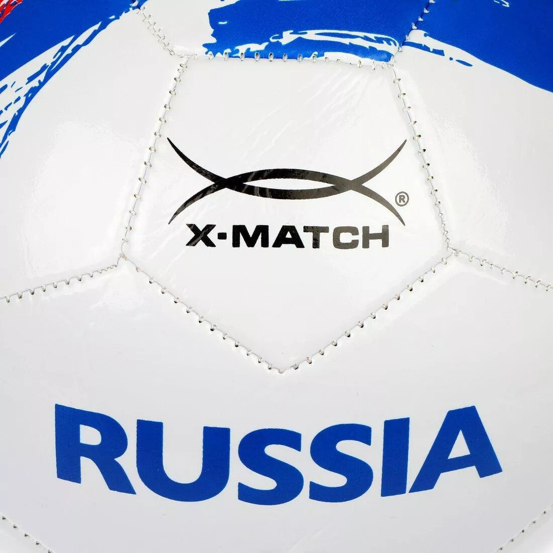 Мяч футбольный X-Match размер 5 покрышка 1 слой 1,6 мм PVC Россия 56451