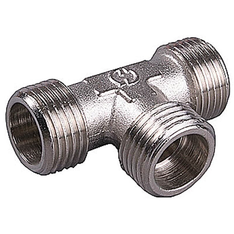 фото Тройник 3/4" ННН General Fittings (никель) 270010N050505A