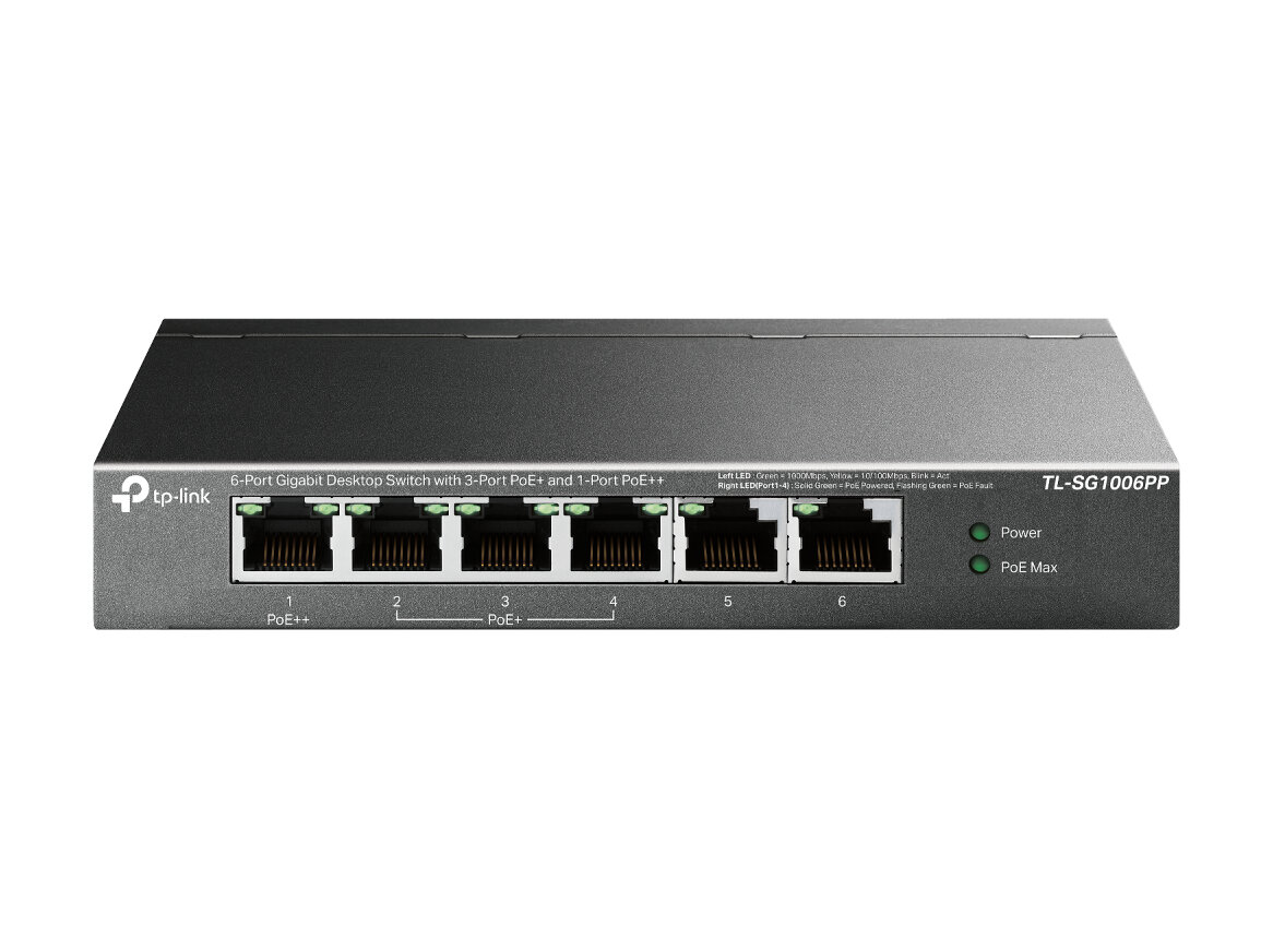 TP-Link TL-SG1006PP Коммутатор TL-SG1006PP