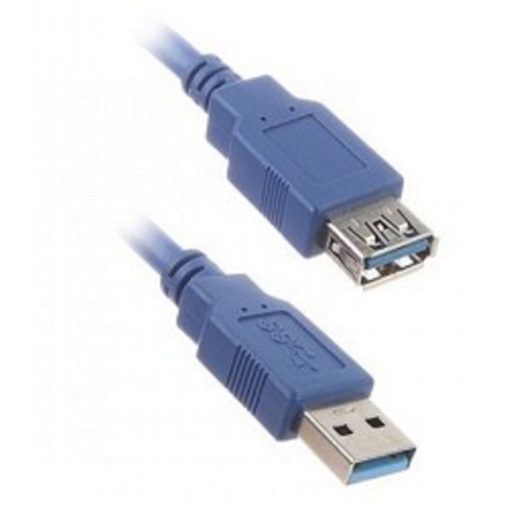 Удлинитель Aopen USB - USB (ACU302), 1.8 м, синий - фото №19