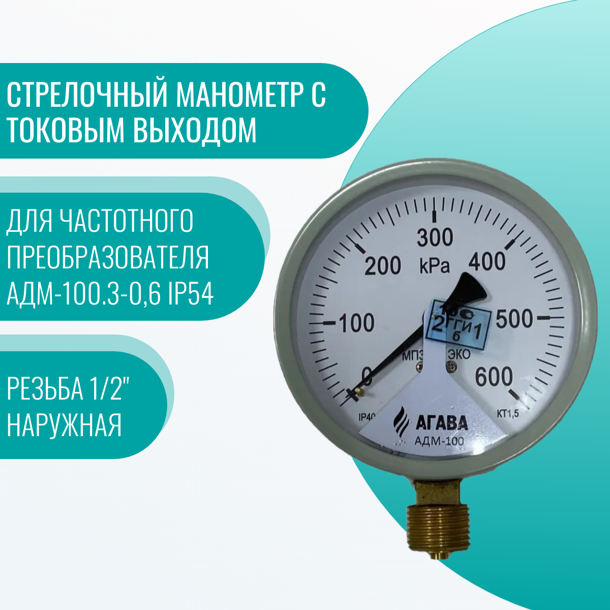 Манометр АДМ-100.3-06 для системы Ermangizer