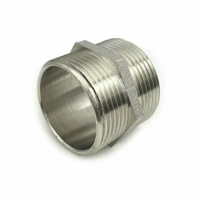 фото Ниппель латунь никель Ду 25 (1") НР SantechSystems