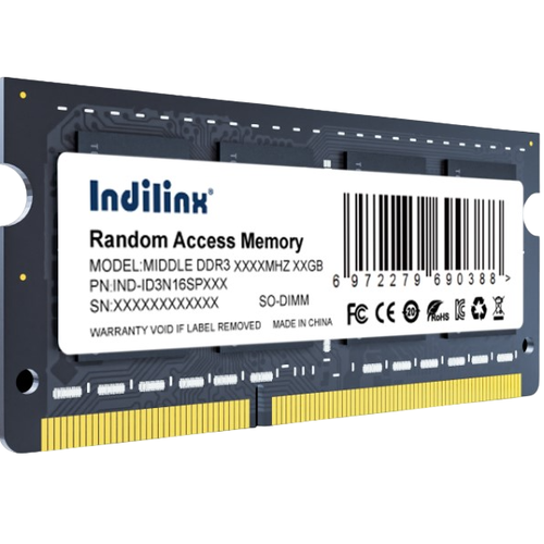 Оперативная память SODIMM DDR3 8GB Indilinx IND-ID3N16SP08X 150700₽